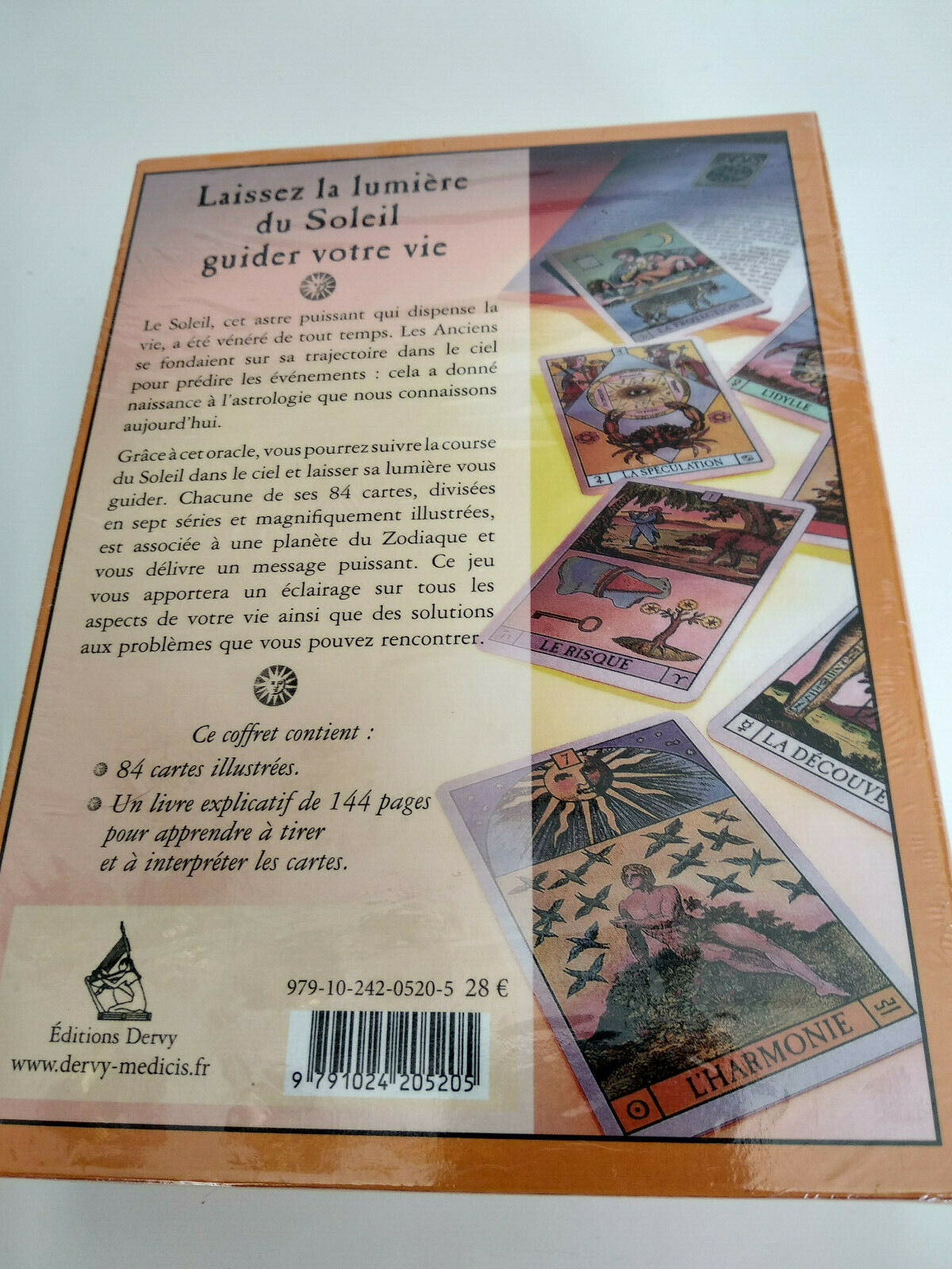 L'Oracle du soleil nouveau jeu de cartes divinatoires sous emballage ...