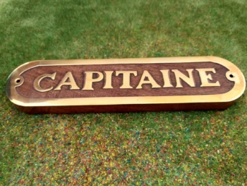 Ateepique Objet Marin Divers Plaqueboislaitoncapitaine1 631