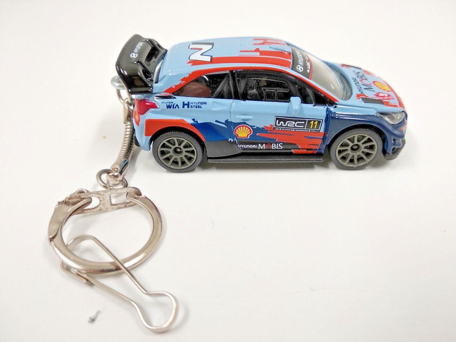 Porte clé Hyundai I20 coupé WRC en métal , idée cadeau sympa