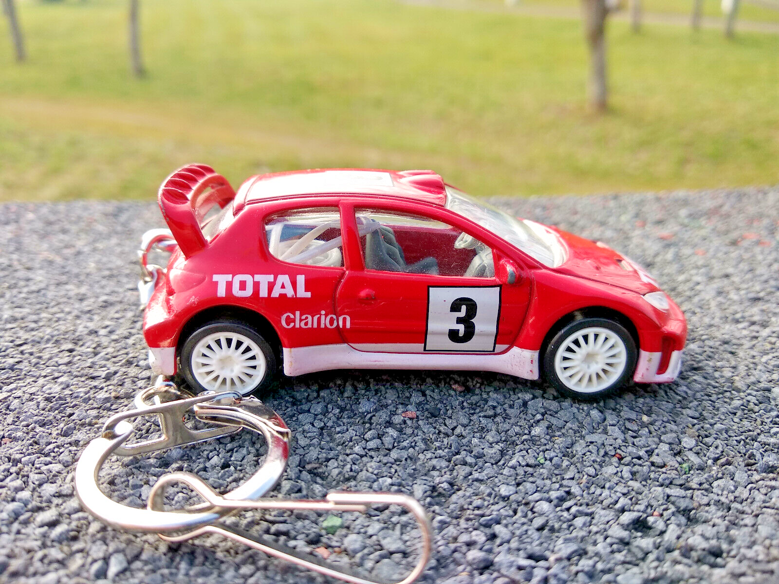 Porte clé Peugeot 206 WRC, en métal, idée cadeau • Ateepique