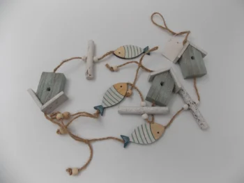 Ateepique Objet Marin Divers Guirlandepoissoncabane1 678